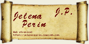 Jelena Perin vizit kartica